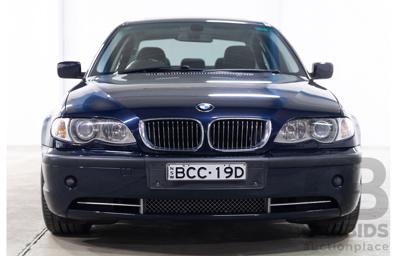 6/2002 BMW 330i E46 4d Sedan Orient Blue Metallic 3.0L