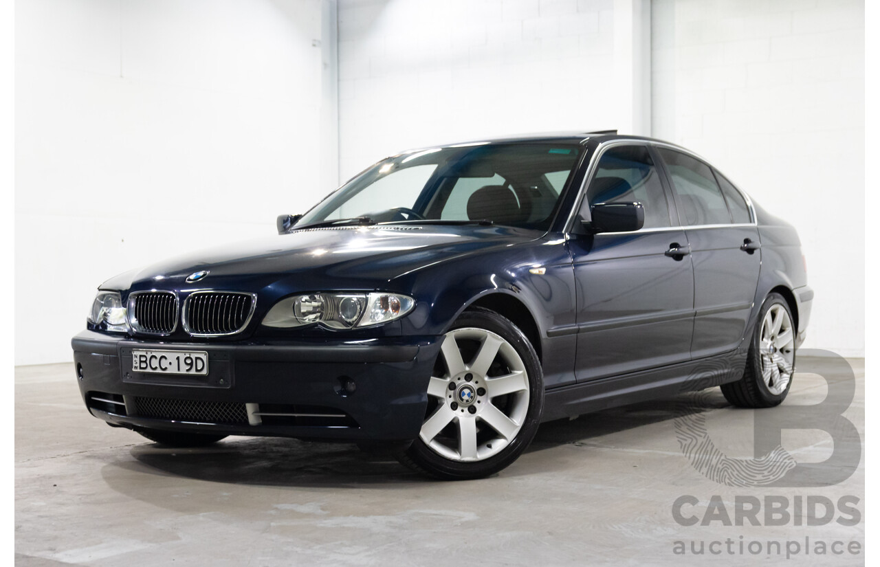 6/2002 BMW 330i E46 4d Sedan Orient Blue Metallic 3.0L
