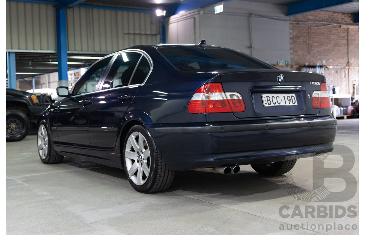 6/2002 BMW 330i E46 4d Sedan Orient Blue Metallic 3.0L