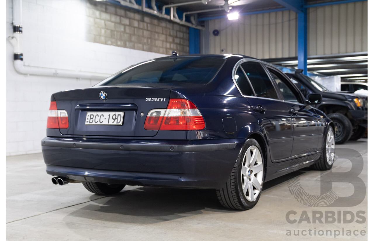 6/2002 BMW 330i E46 4d Sedan Orient Blue Metallic 3.0L