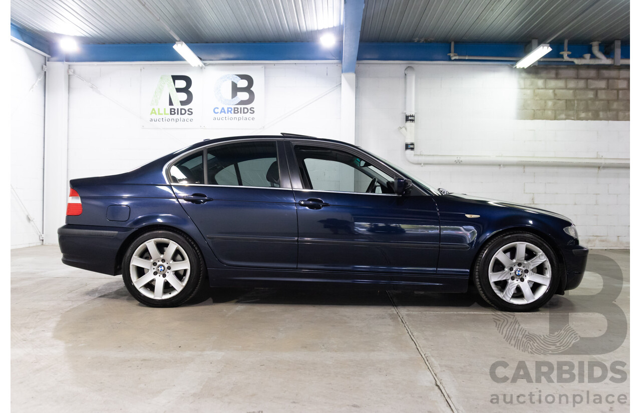 6/2002 BMW 330i E46 4d Sedan Orient Blue Metallic 3.0L