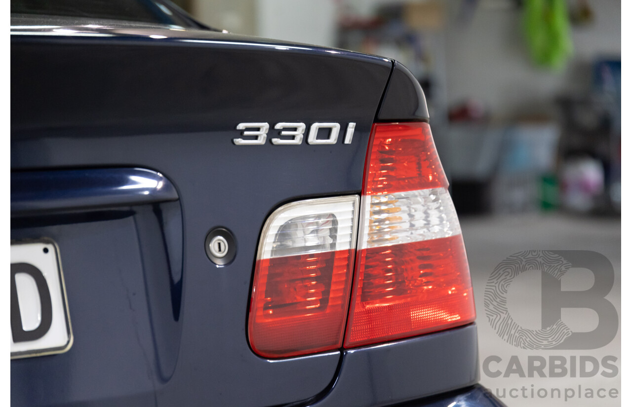 6/2002 BMW 330i E46 4d Sedan Orient Blue Metallic 3.0L