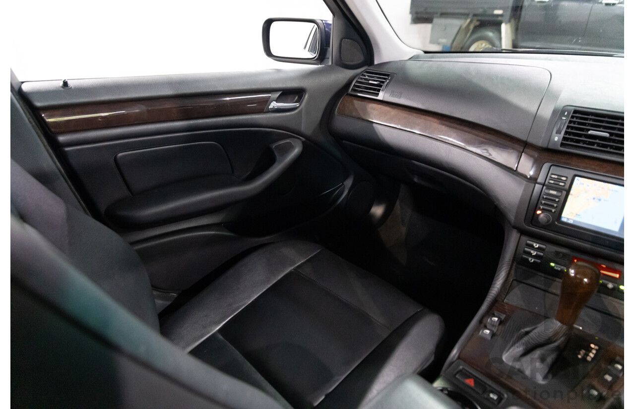 6/2002 BMW 330i E46 4d Sedan Orient Blue Metallic 3.0L