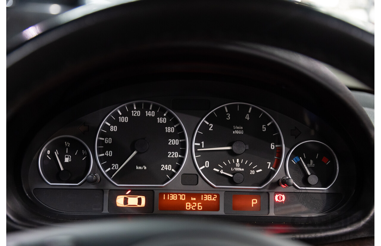 6/2002 BMW 330i E46 4d Sedan Orient Blue Metallic 3.0L