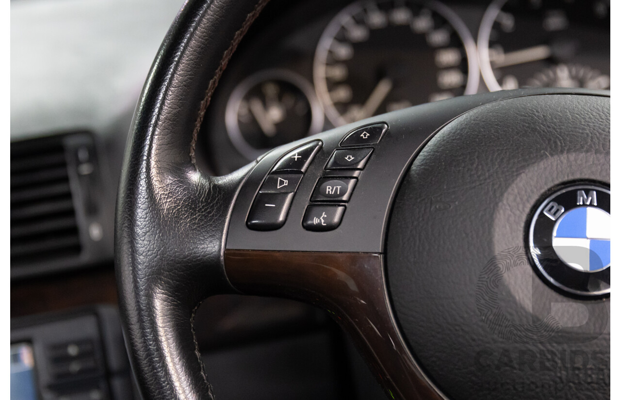 6/2002 BMW 330i E46 4d Sedan Orient Blue Metallic 3.0L