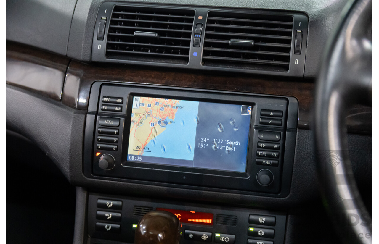 6/2002 BMW 330i E46 4d Sedan Orient Blue Metallic 3.0L