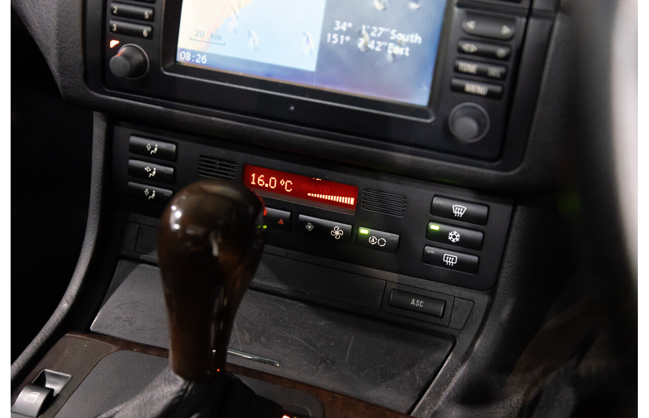 6/2002 BMW 330i E46 4d Sedan Orient Blue Metallic 3.0L