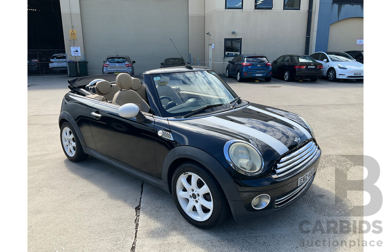 2/2009 Mini Cooper Cabrio R52 2d Cabriolet Black 1.6L