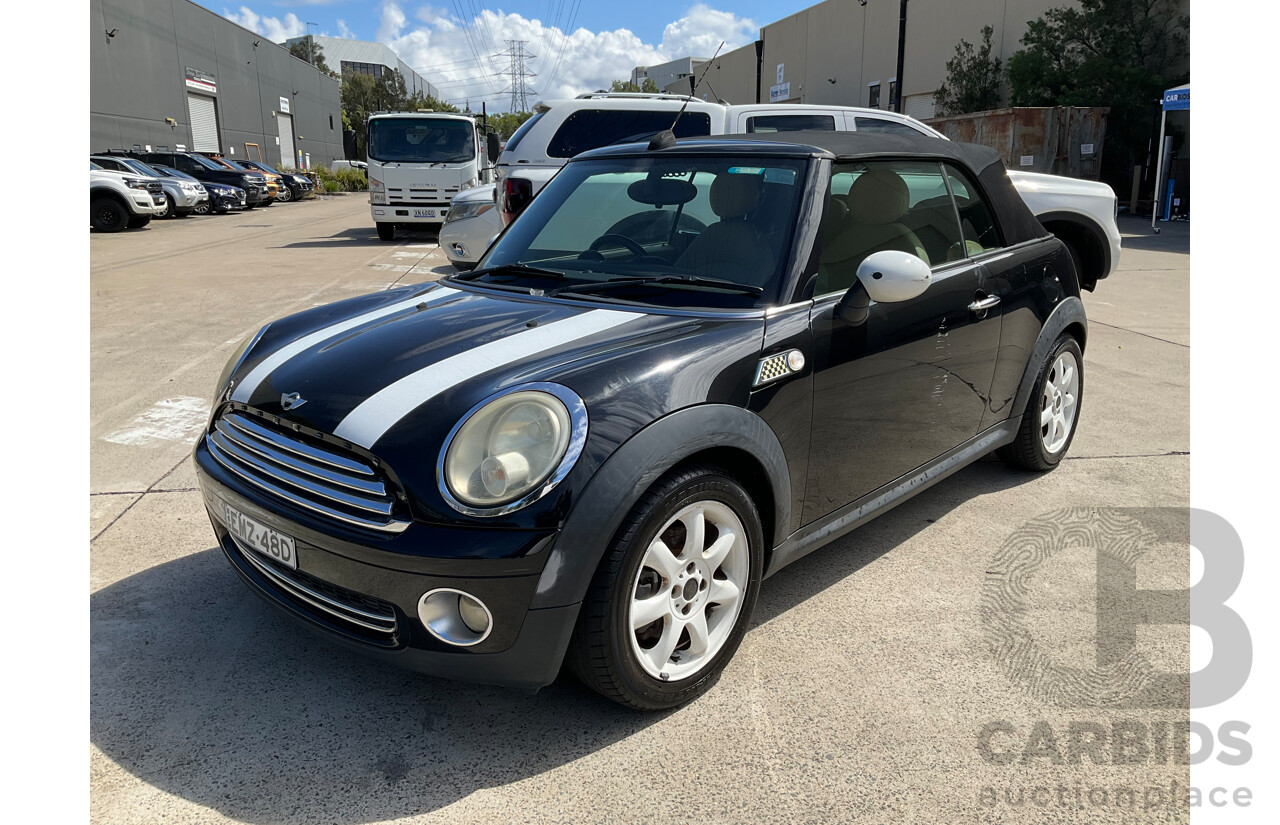 2/2009 Mini Cooper Cabrio R52 2d Cabriolet Black 1.6L