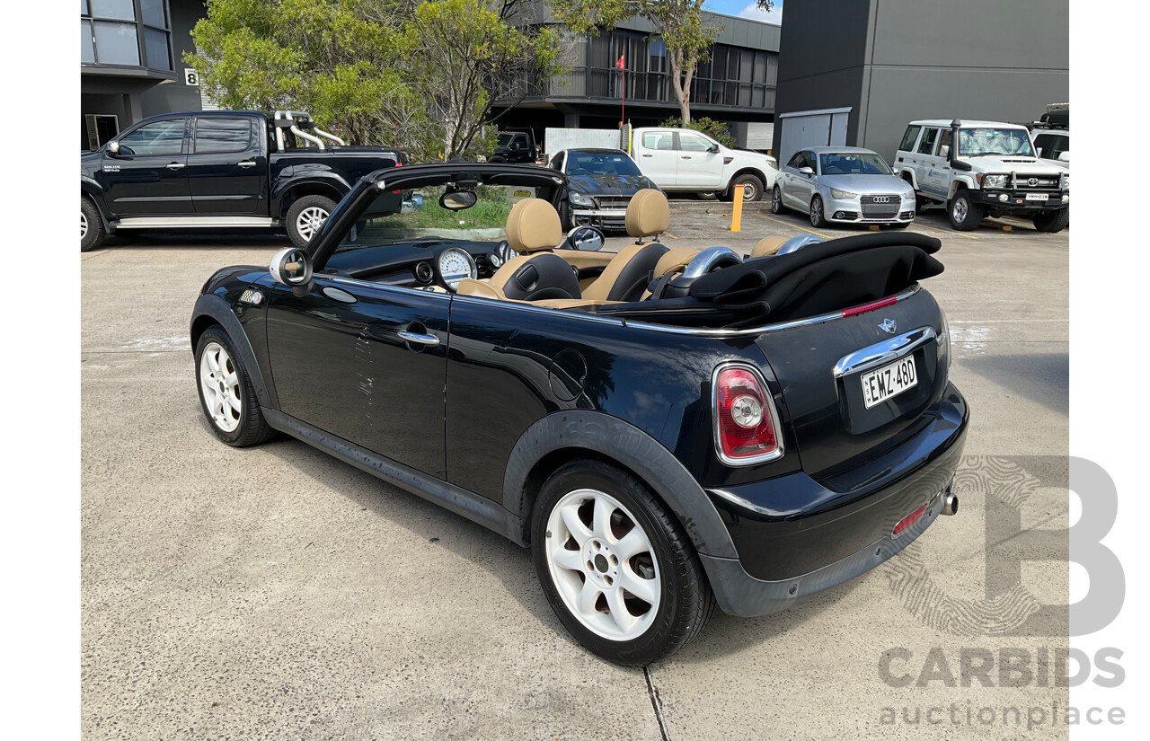 2/2009 Mini Cooper Cabrio R52 2d Cabriolet Black 1.6L