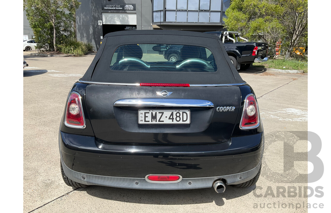 2/2009 Mini Cooper Cabrio R52 2d Cabriolet Black 1.6L