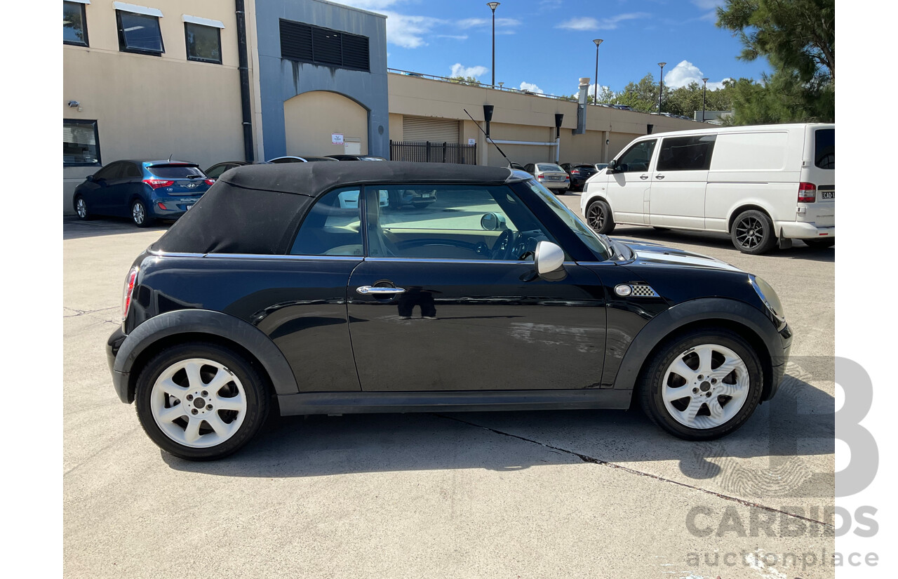 2/2009 Mini Cooper Cabrio R52 2d Cabriolet Black 1.6L