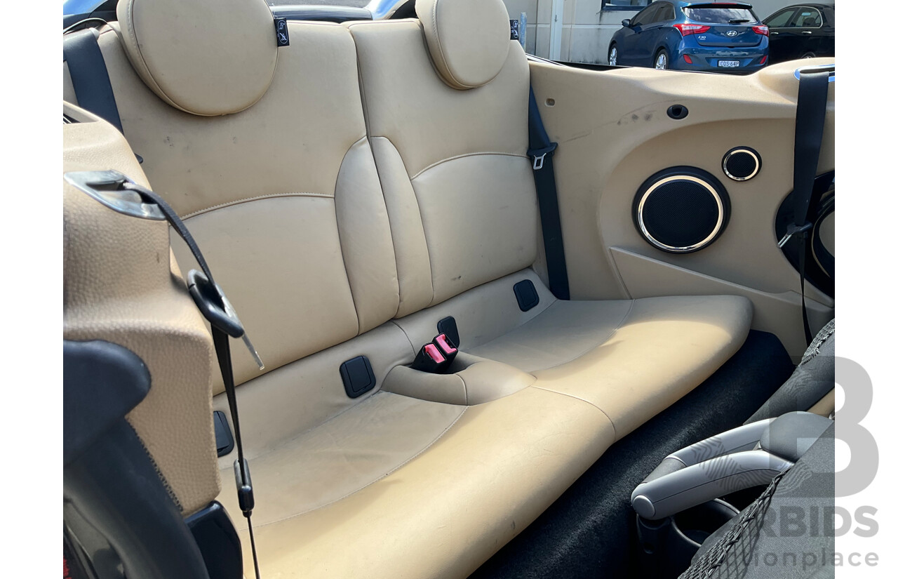 2/2009 Mini Cooper Cabrio R52 2d Cabriolet Black 1.6L