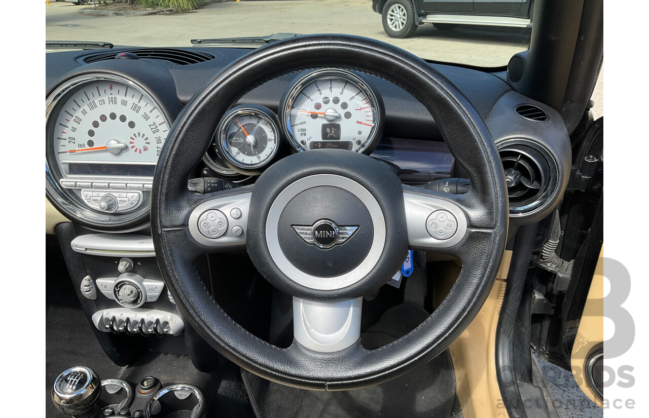 2/2009 Mini Cooper Cabrio R52 2d Cabriolet Black 1.6L