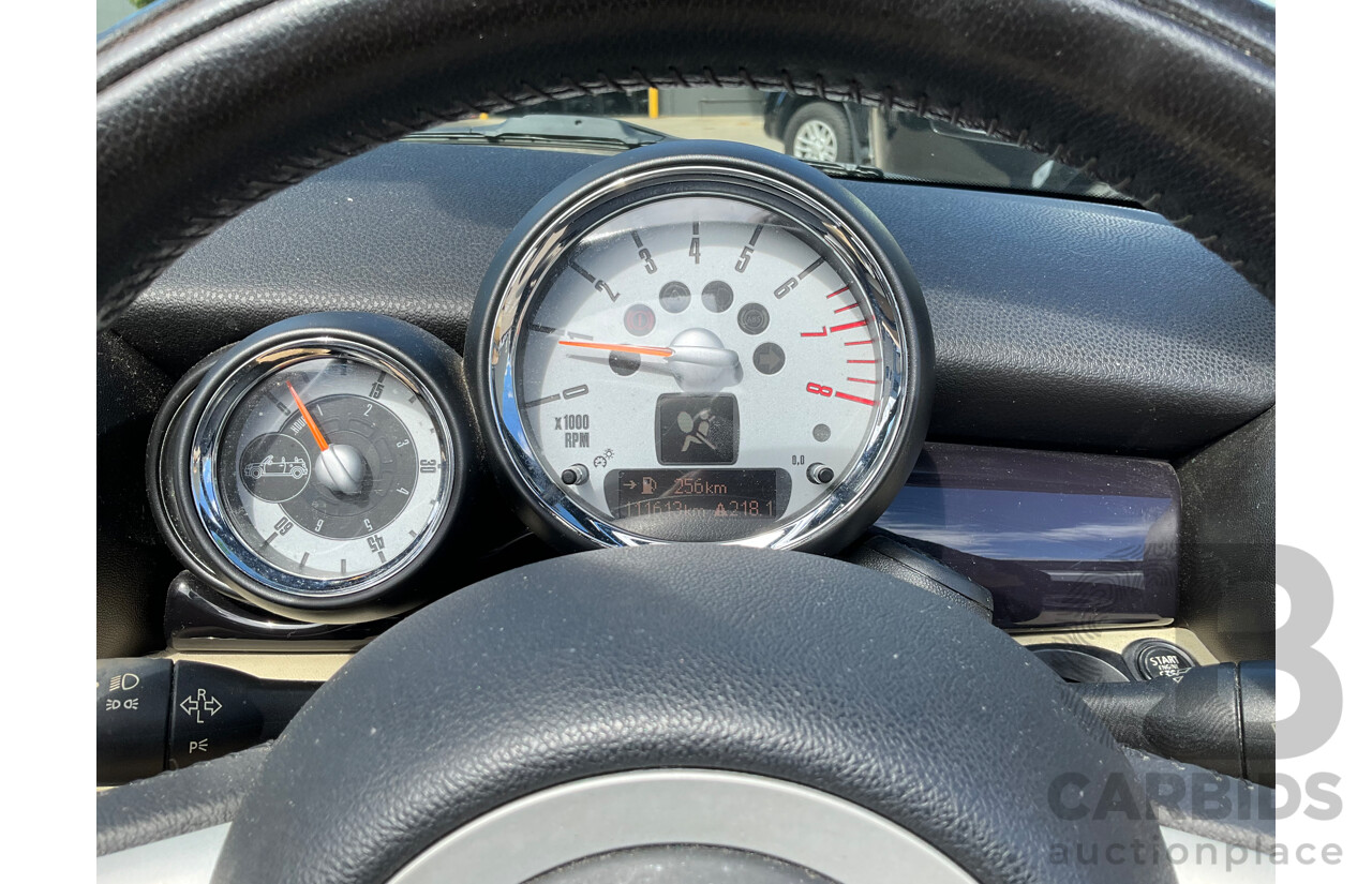 2/2009 Mini Cooper Cabrio R52 2d Cabriolet Black 1.6L