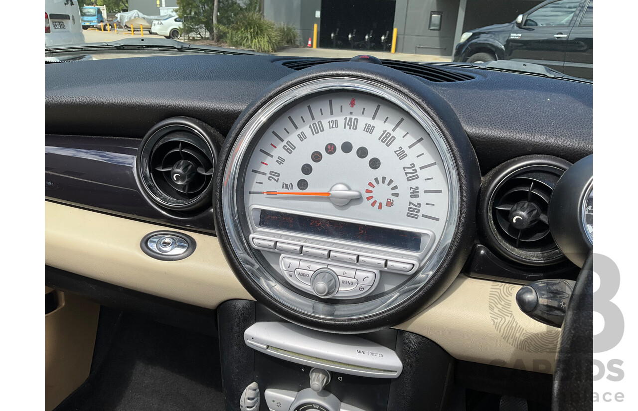 2/2009 Mini Cooper Cabrio R52 2d Cabriolet Black 1.6L