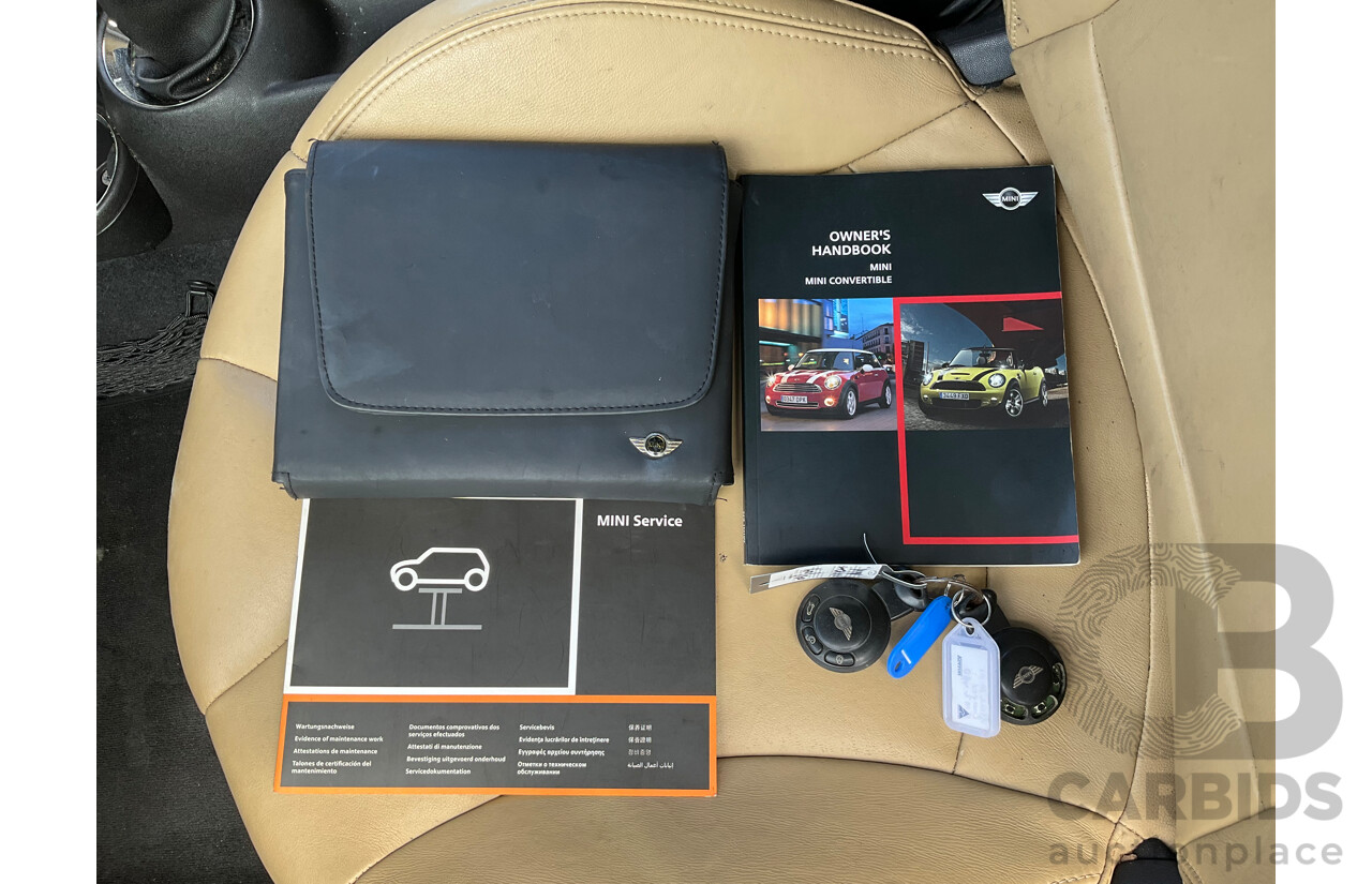 2/2009 Mini Cooper Cabrio R52 2d Cabriolet Black 1.6L