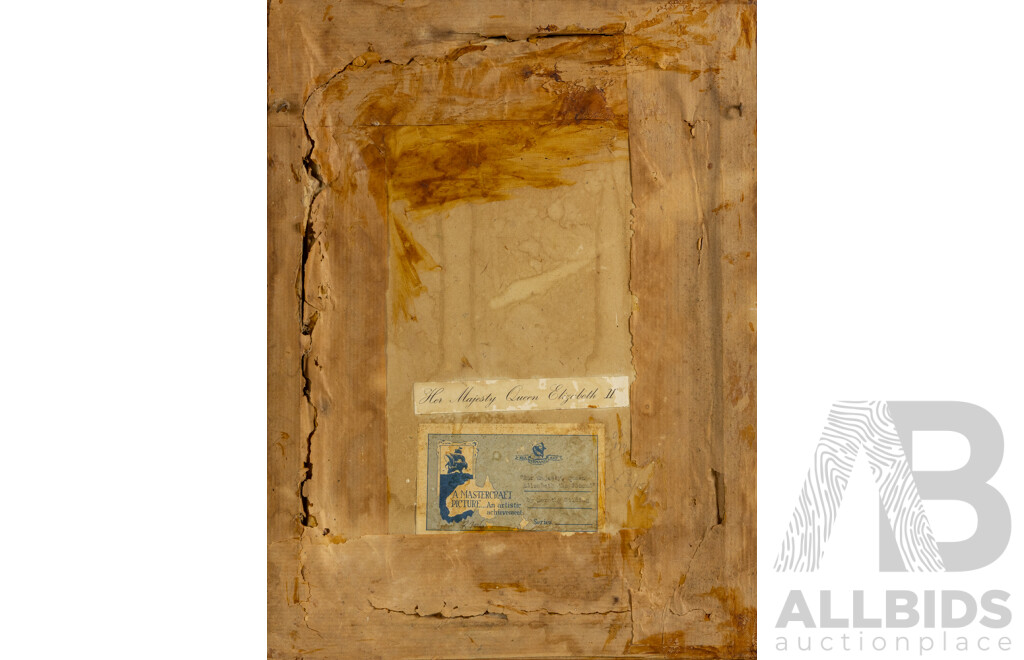 Dorothy Wilding, (19/20th Centuries, British, 1893-1976), Portrait of Her Majesty, Queen Elizabeth II (1952), Vintage Reproduction Print After Original Photograph, 40 x 30 cm (frame)