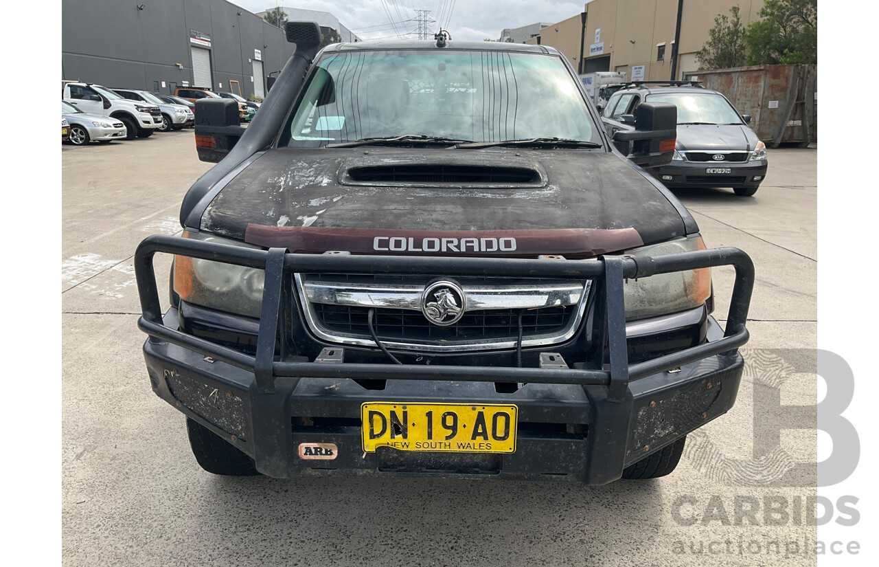 6/2011 Holden Colorado LT-R (4x4) RC MY11 Crew Cab P/Up Black Manual Turbo Diesel 3.0L