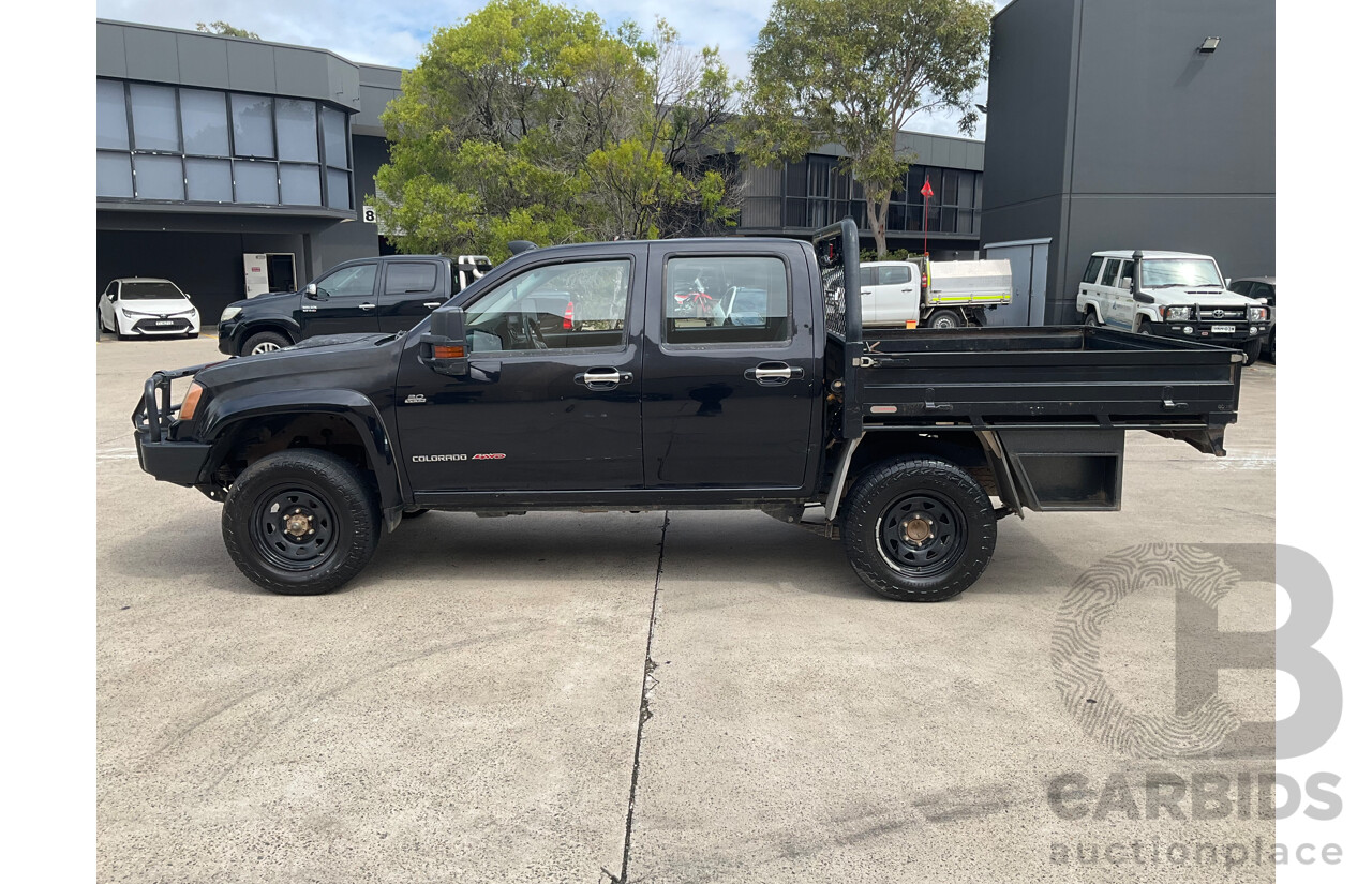 6/2011 Holden Colorado LT-R (4x4) RC MY11 Crew Cab P/Up Black Manual Turbo Diesel 3.0L
