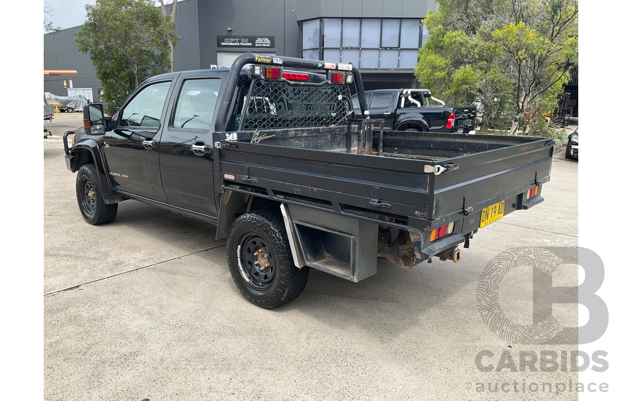 6/2011 Holden Colorado LT-R (4x4) RC MY11 Crew Cab P/Up Black Manual Turbo Diesel 3.0L
