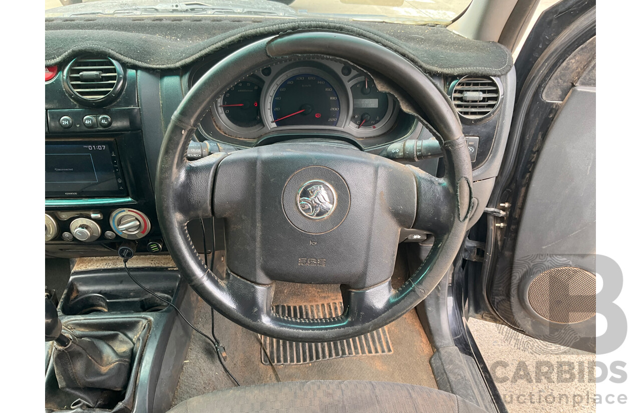 6/2011 Holden Colorado LT-R (4x4) RC MY11 Crew Cab P/Up Black Manual Turbo Diesel 3.0L