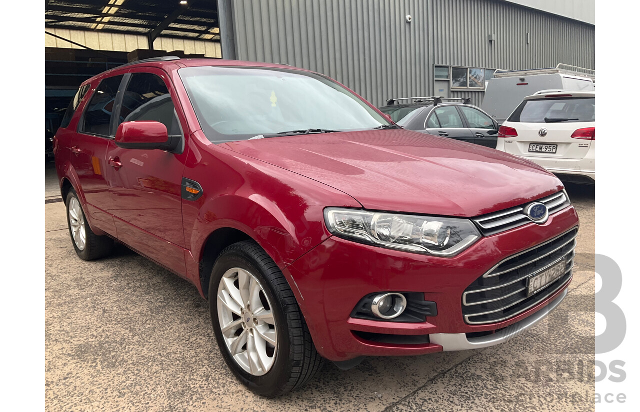 4/2014 Ford Territory TS (RWD) SZ 4d Wagon Red Turbo Diesel V6 2.7L