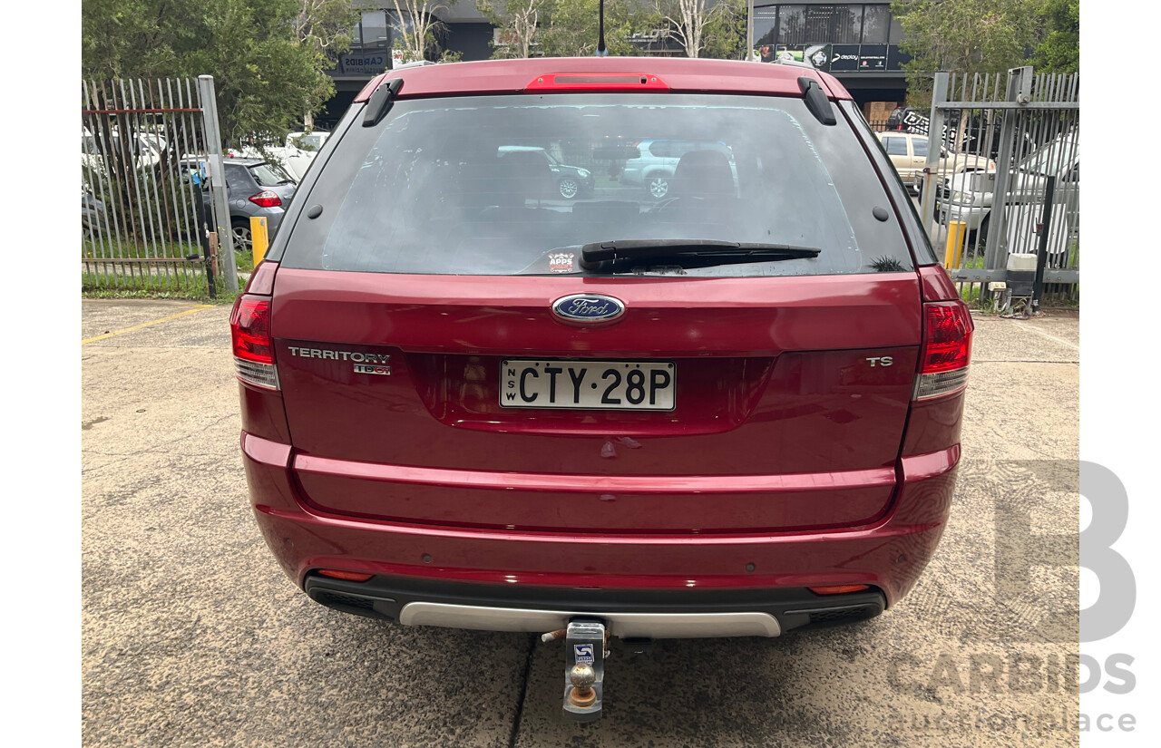 4/2014 Ford Territory TS (RWD) SZ 4d Wagon Red Turbo Diesel V6 2.7L