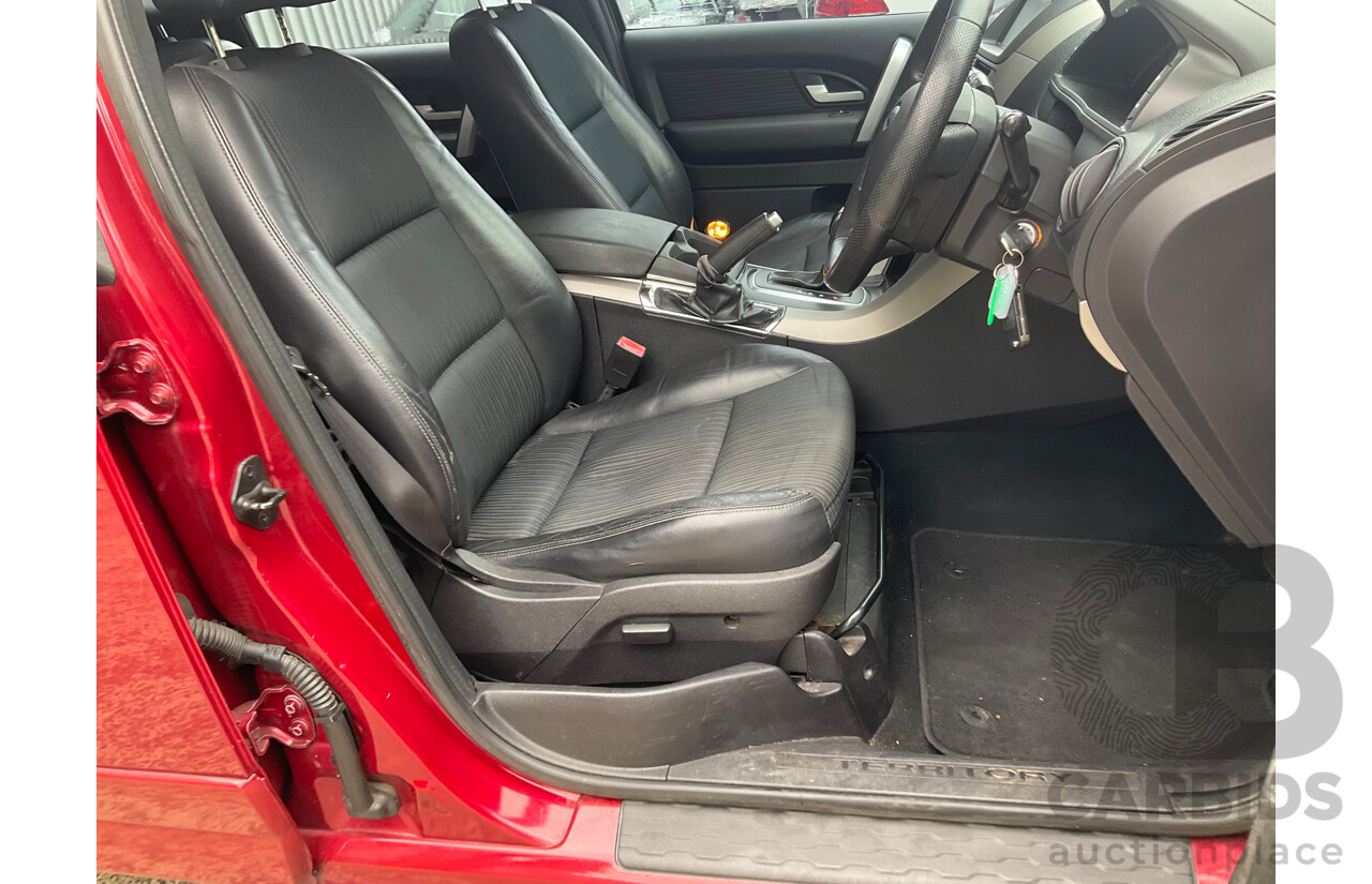 4/2014 Ford Territory TS (RWD) SZ 4d Wagon Red Turbo Diesel V6 2.7L