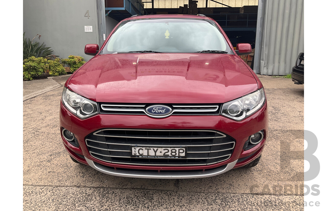 4/2014 Ford Territory TS (RWD) SZ 4d Wagon Red Turbo Diesel V6 2.7L