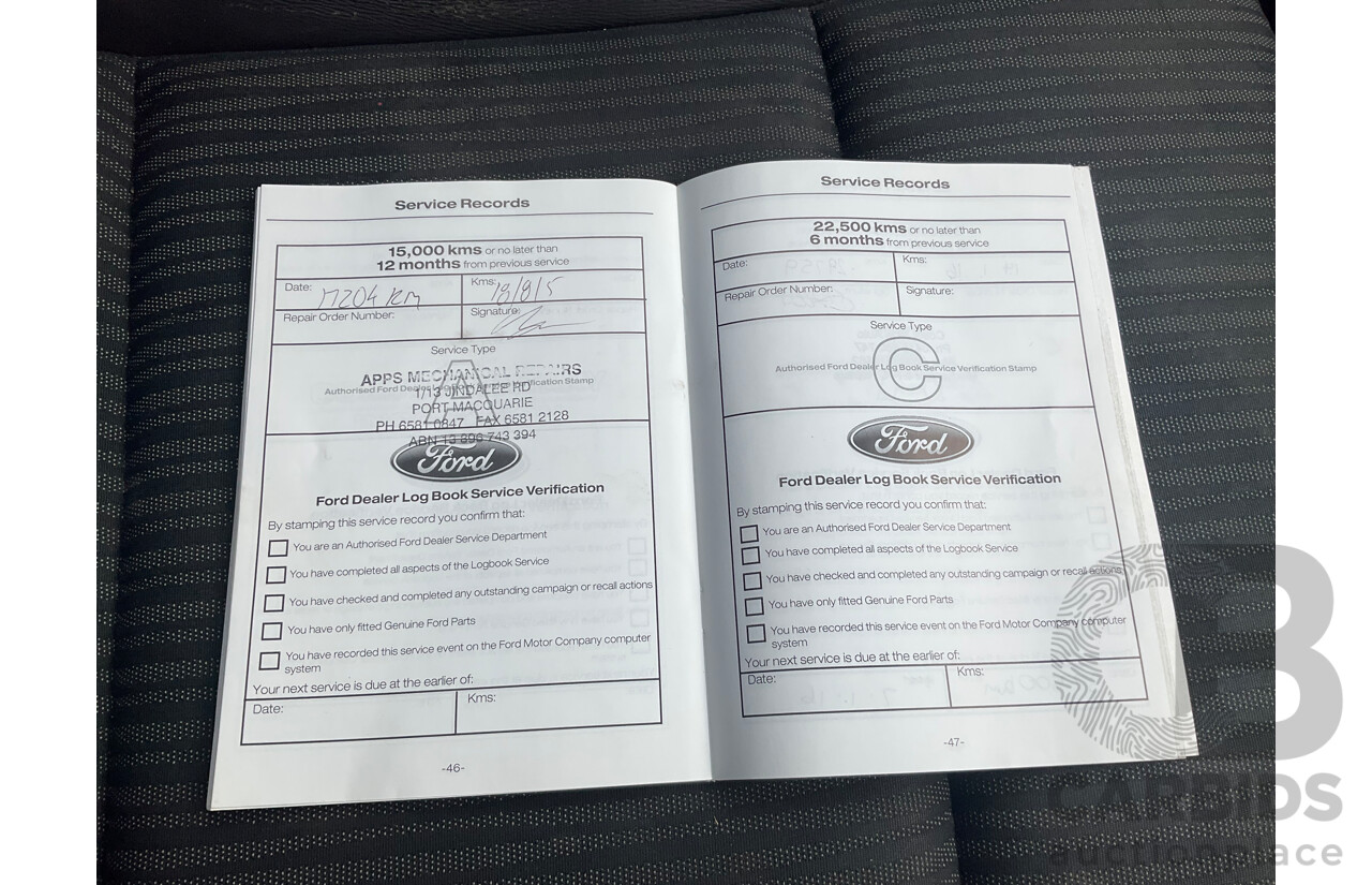 4/2014 Ford Territory TS (RWD) SZ 4d Wagon Red Turbo Diesel V6 2.7L