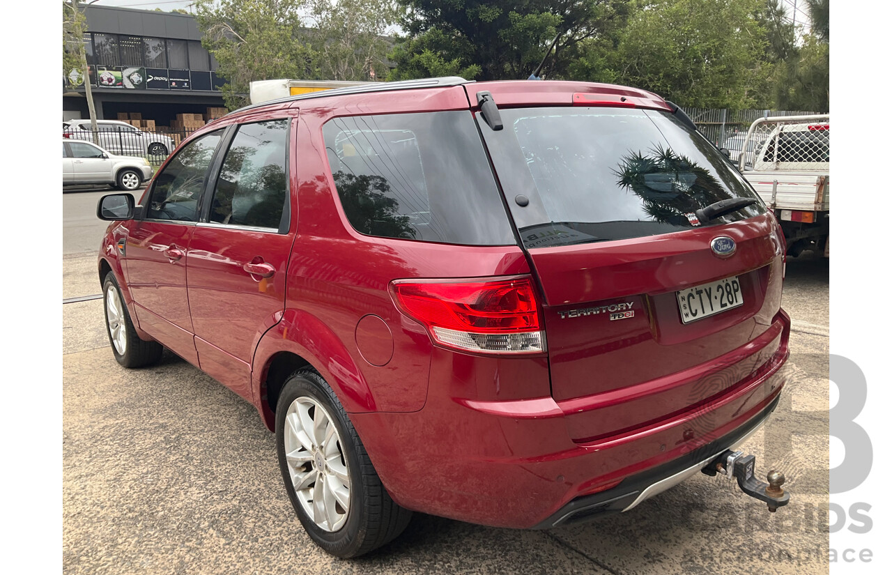 4/2014 Ford Territory TS (RWD) SZ 4d Wagon Red Turbo Diesel V6 2.7L