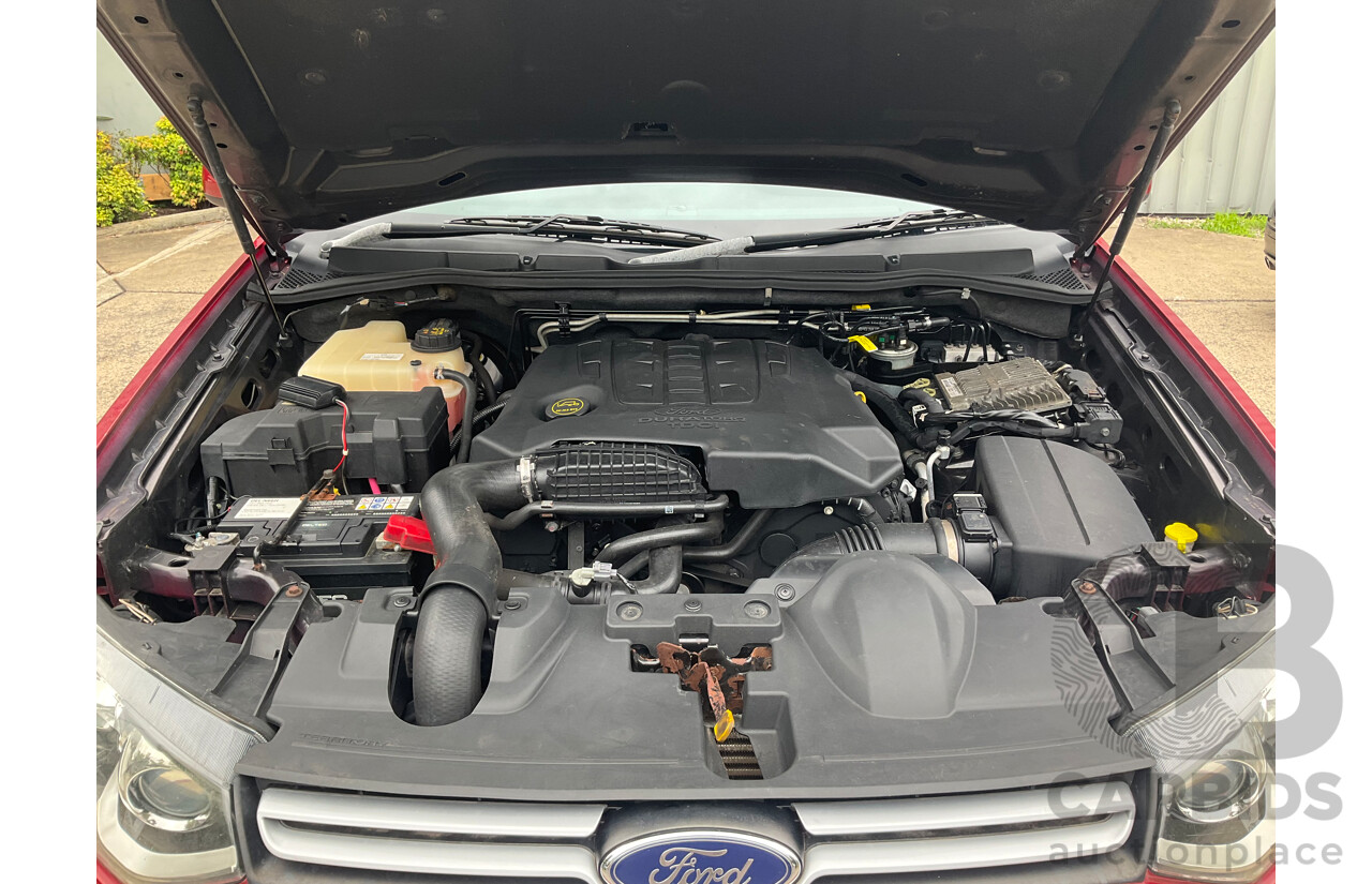 4/2014 Ford Territory TS (RWD) SZ 4d Wagon Red Turbo Diesel V6 2.7L