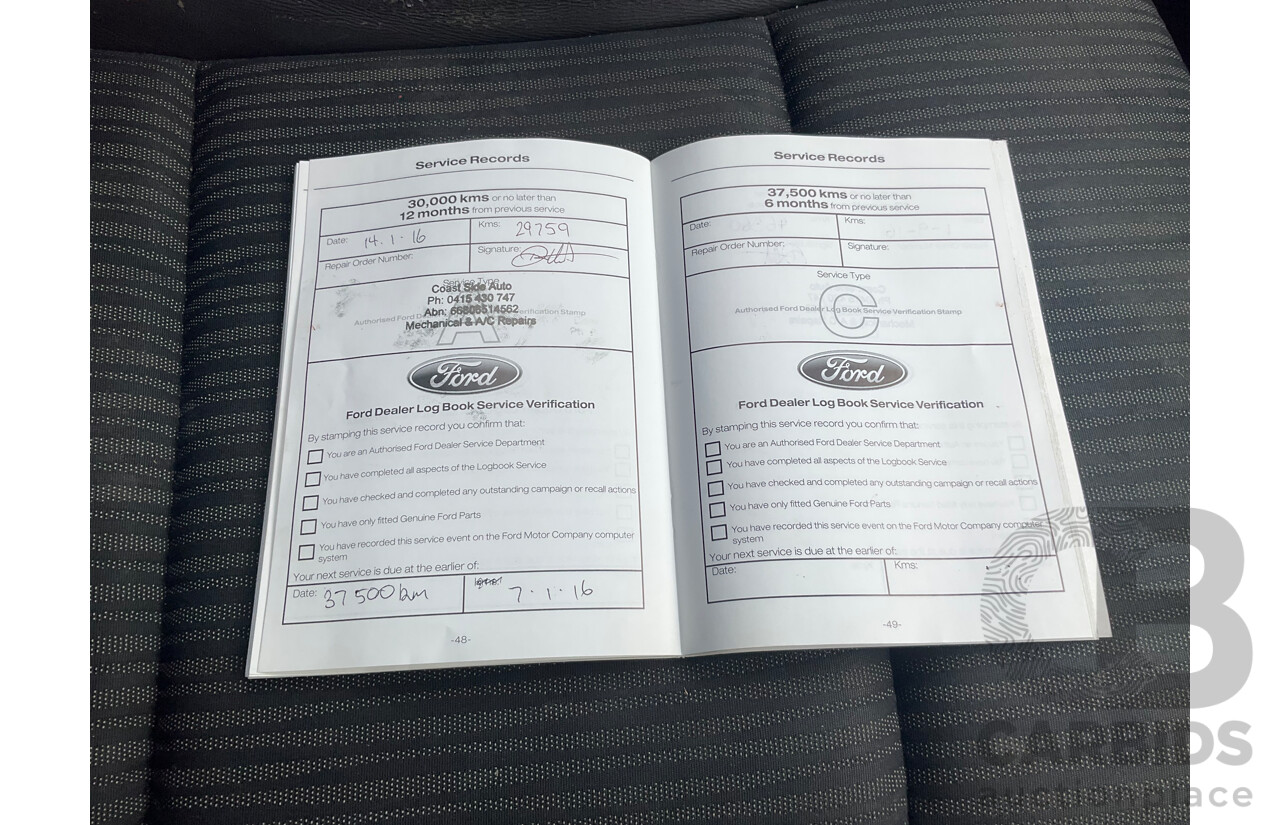 4/2014 Ford Territory TS (RWD) SZ 4d Wagon Red Turbo Diesel V6 2.7L