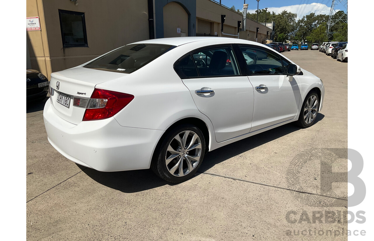 7/2012 Honda Civic Sport MY12 4d Sedan White 2.0L