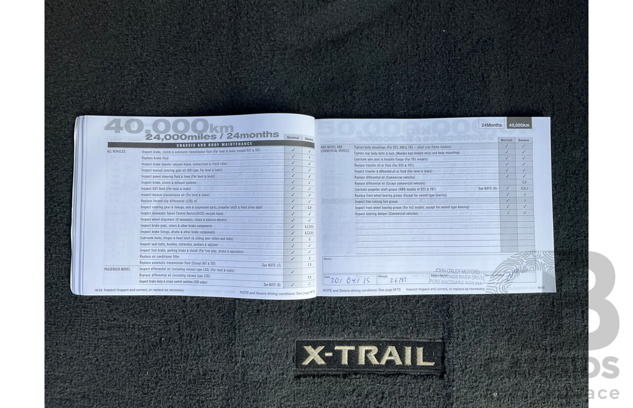 1/2013 Nissan X-Trail ST (4x4) T31 Series 5 4d Wagon Grey 2.5L