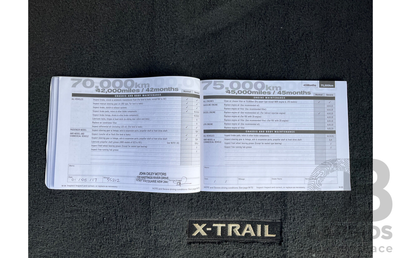 1/2013 Nissan X-Trail ST (4x4) T31 Series 5 4d Wagon Grey 2.5L