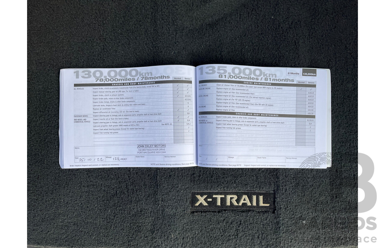 1/2013 Nissan X-Trail ST (4x4) T31 Series 5 4d Wagon Grey 2.5L