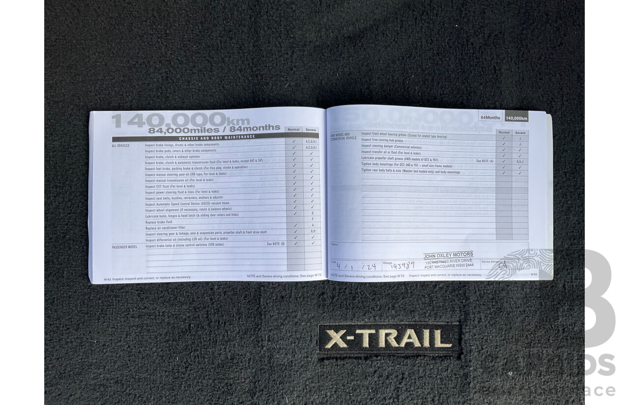 1/2013 Nissan X-Trail ST (4x4) T31 Series 5 4d Wagon Grey 2.5L