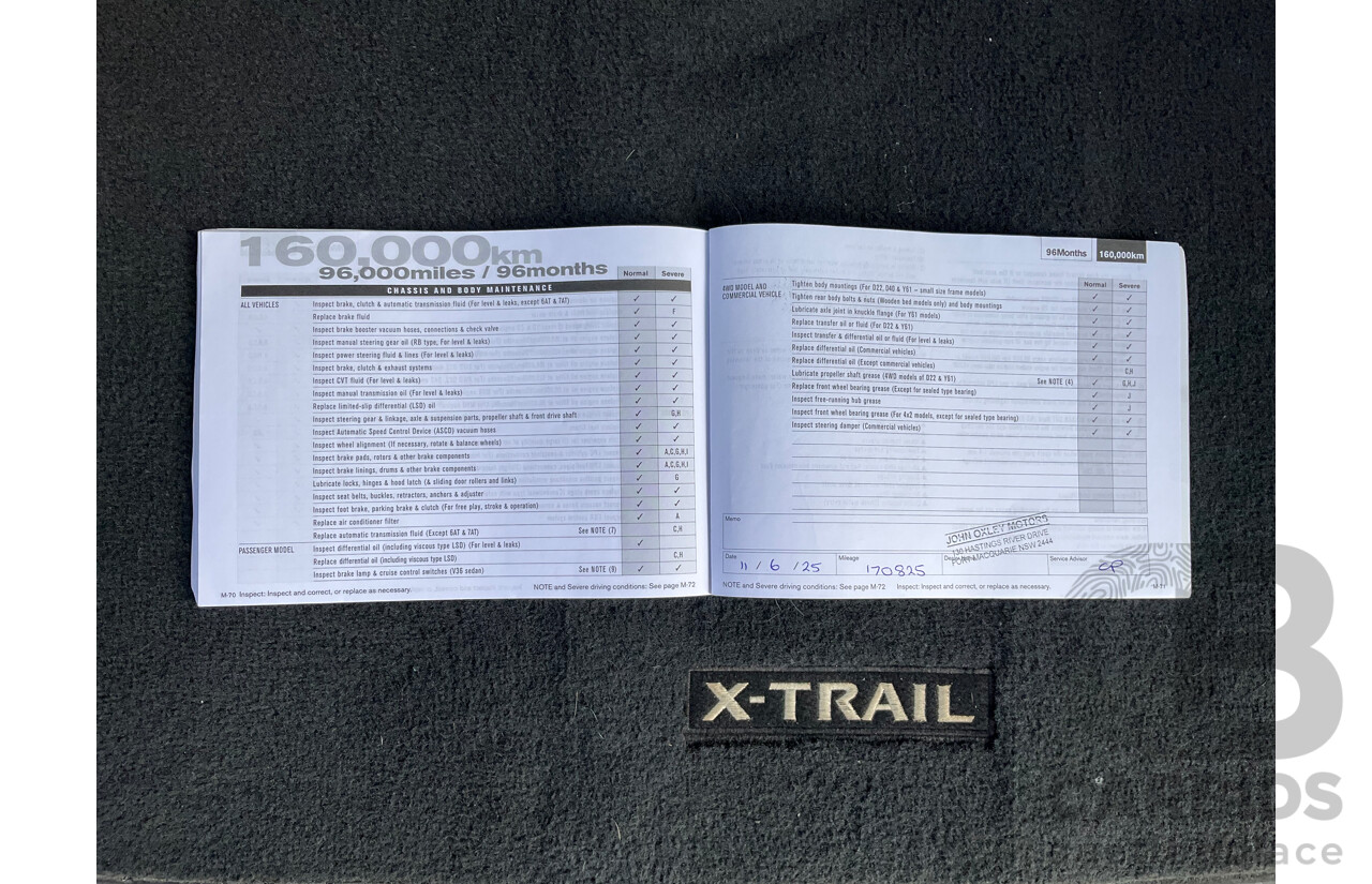 1/2013 Nissan X-Trail ST (4x4) T31 Series 5 4d Wagon Grey 2.5L