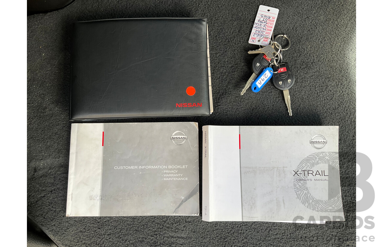 1/2013 Nissan X-Trail ST (4x4) T31 Series 5 4d Wagon Grey 2.5L