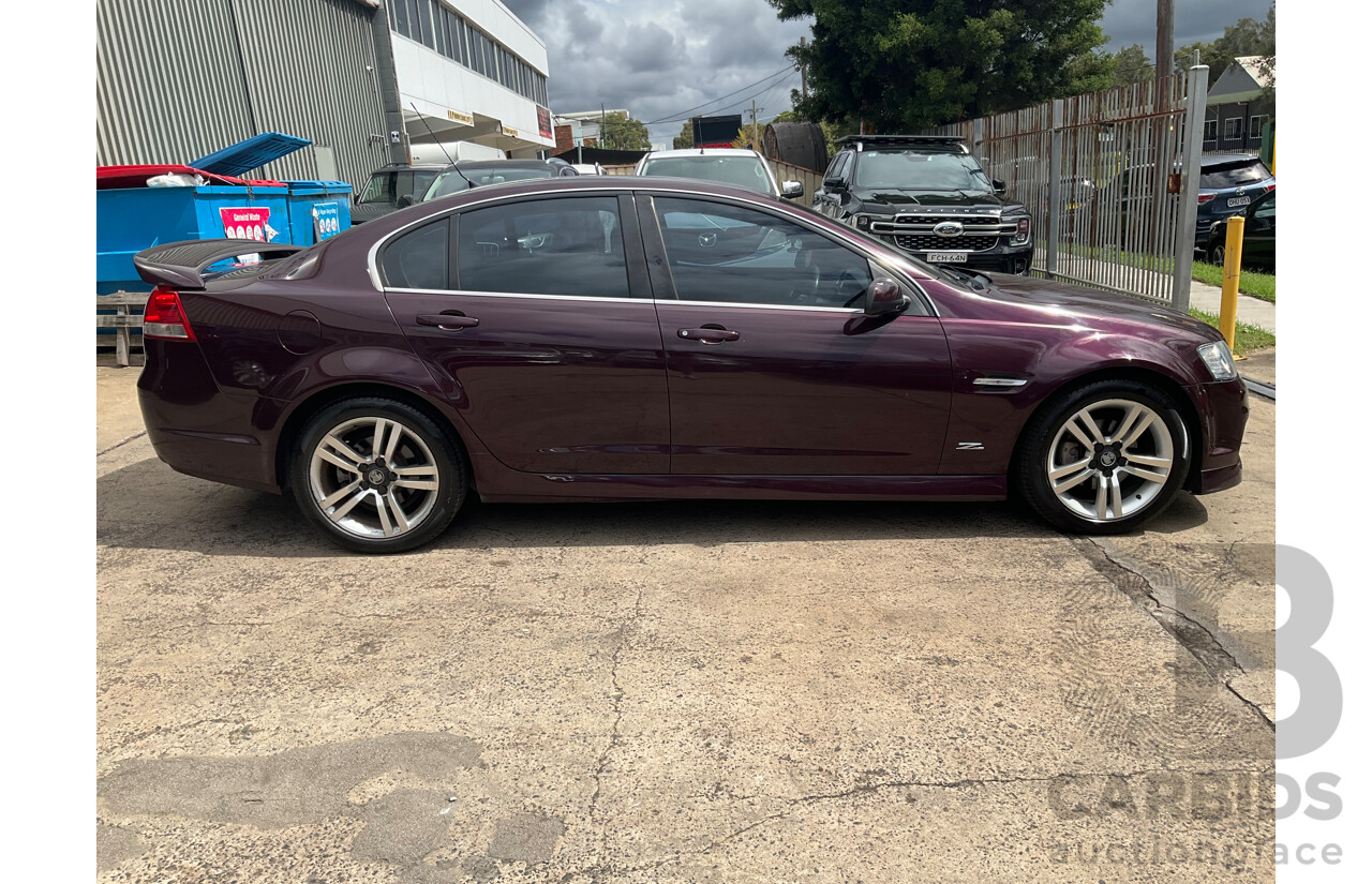 9/2012 Holden Commodore SV6 Z-Series VE II MY12.5 4d Sedan Purple 3.6L
