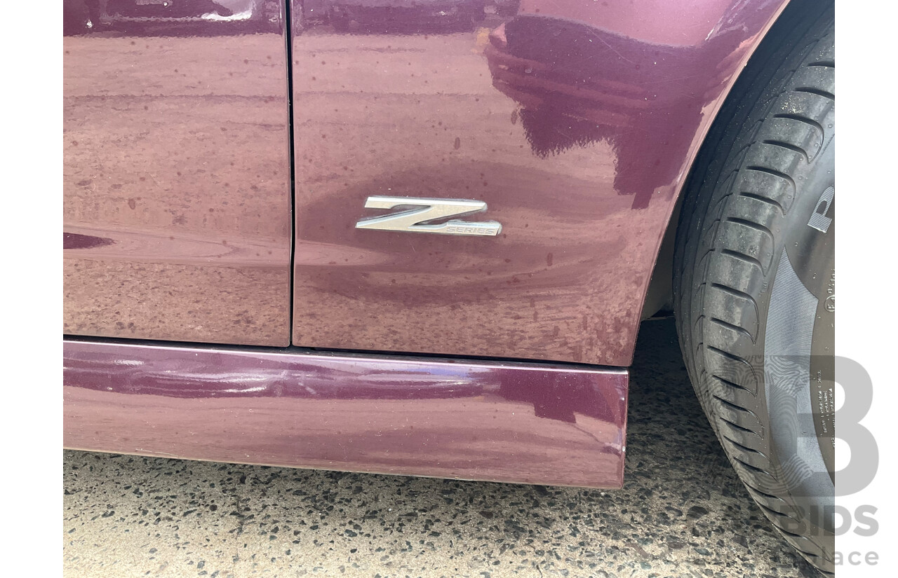 9/2012 Holden Commodore SV6 Z-Series VE II MY12.5 4d Sedan Purple 3.6L