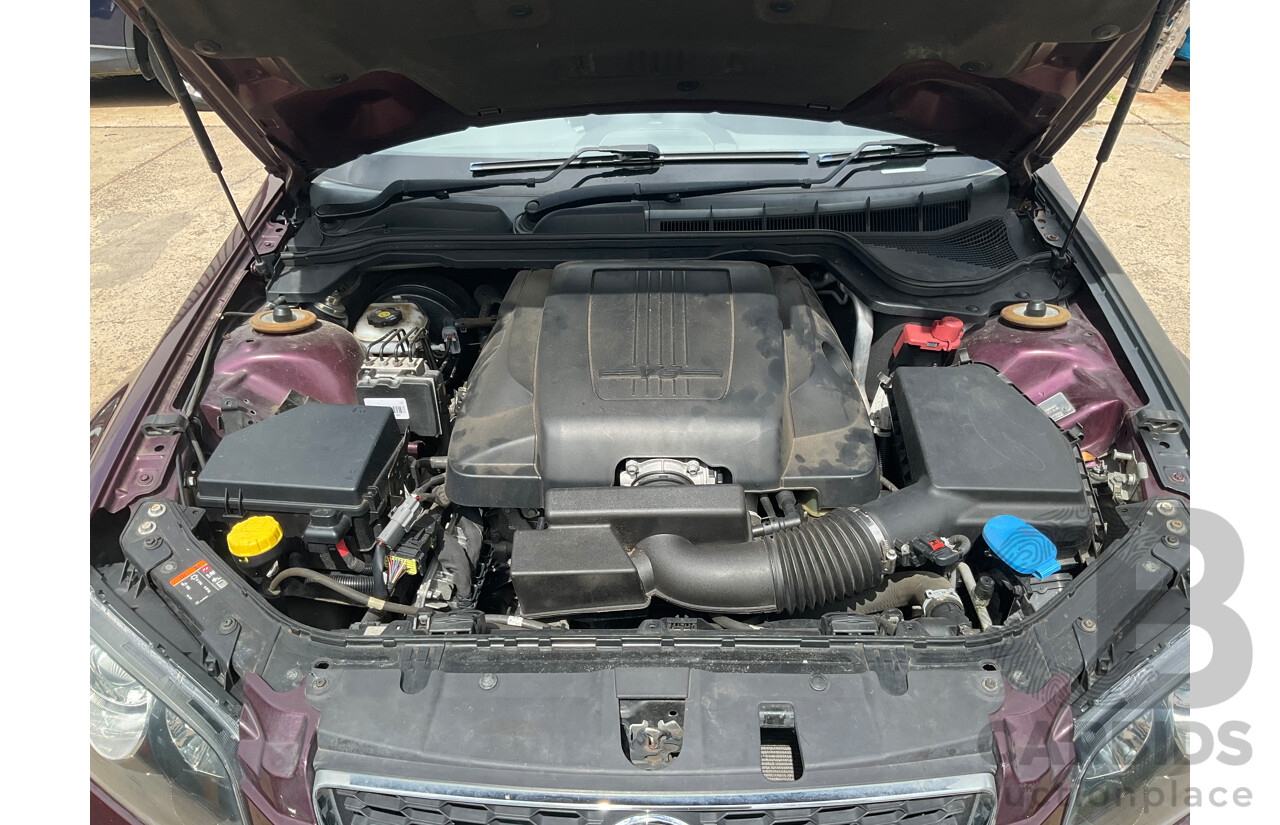 9/2012 Holden Commodore SV6 Z-Series VE II MY12.5 4d Sedan Purple 3.6L