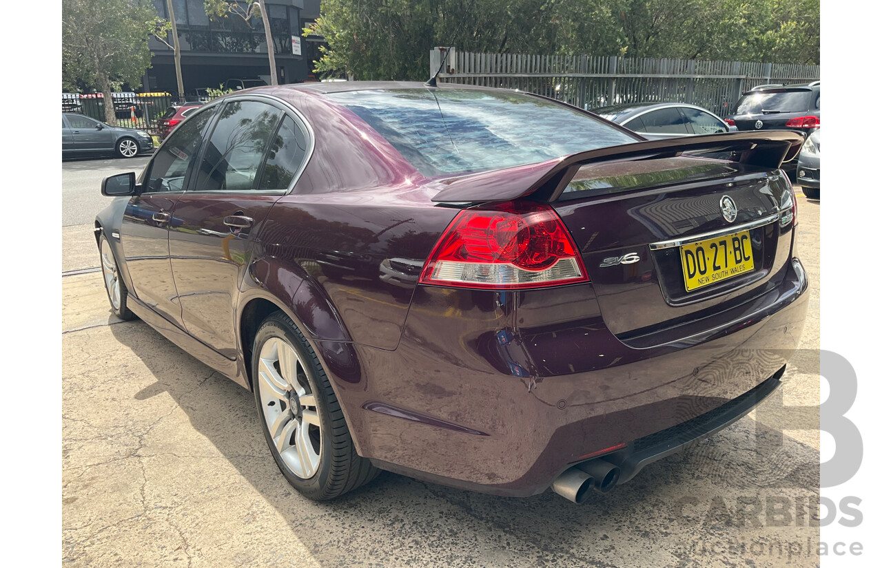 9/2012 Holden Commodore SV6 Z-Series VE II MY12.5 4d Sedan Purple V6 3.6L