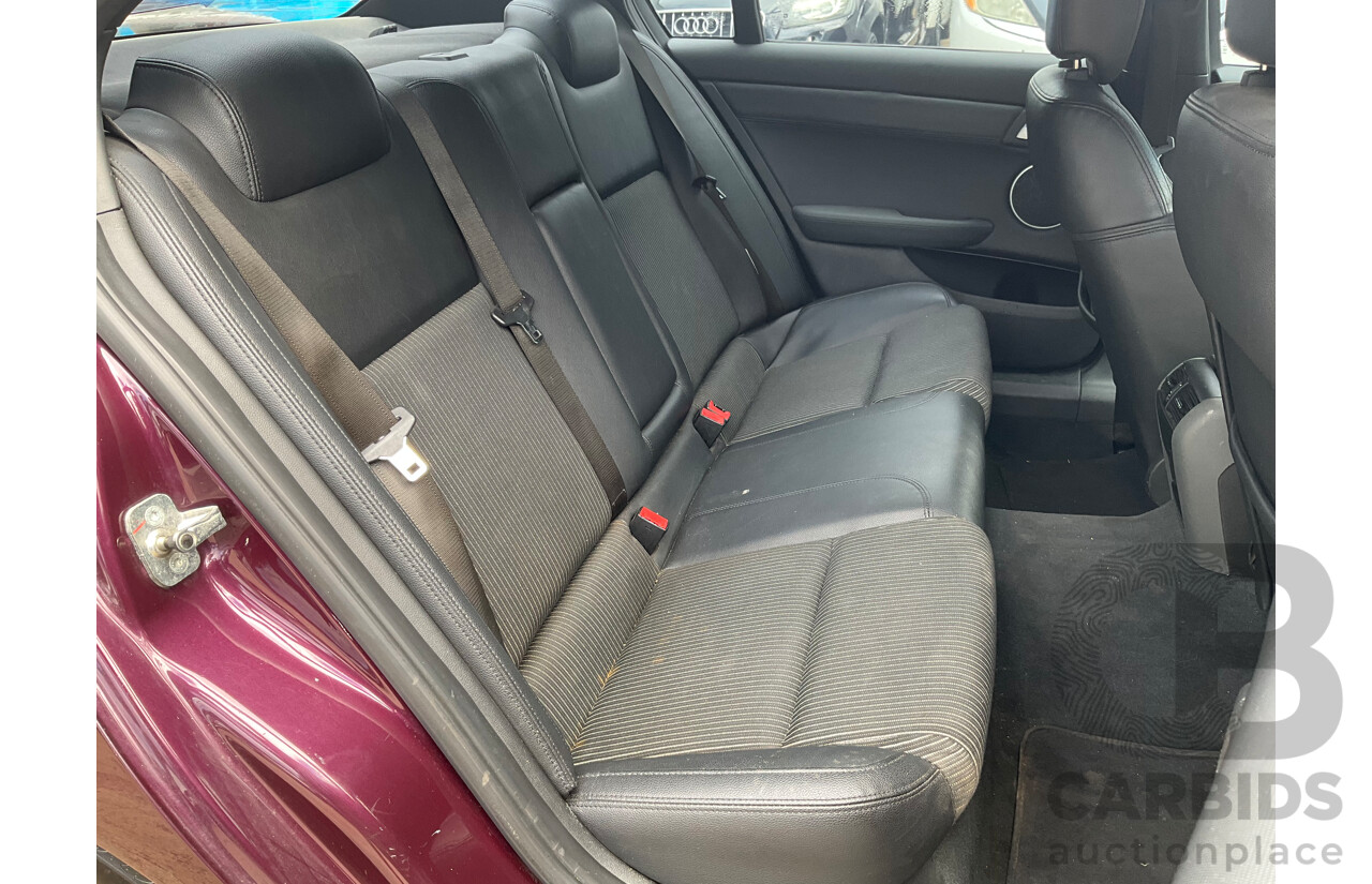 9/2012 Holden Commodore SV6 Z-Series VE II MY12.5 4d Sedan Purple V6 3.6L