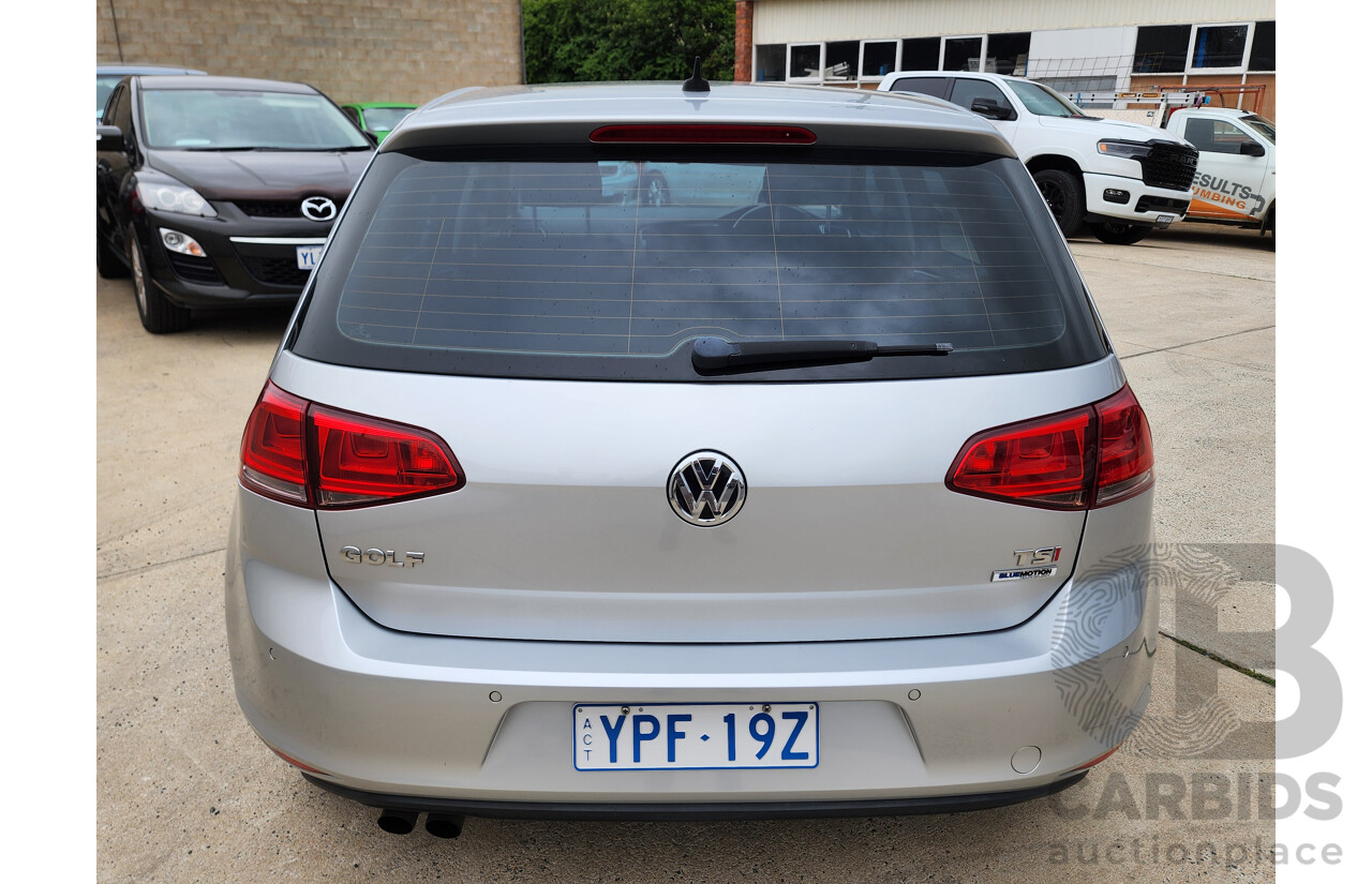 10/2015 Volkswagen Golf 92 TSI Comfortline AU MY16 5d Hatchback Silver 1.4L