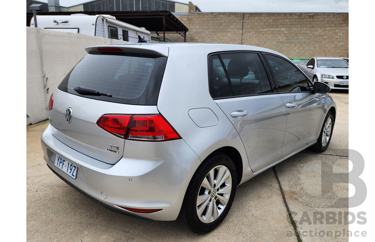 10/2015 Volkswagen Golf 92 TSI Comfortline AU MY16 5d Hatchback Silver 1.4L