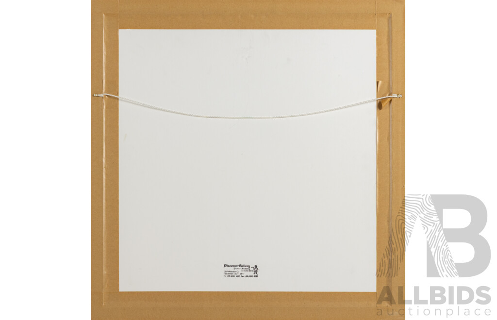 Anna Morgan (20th Century, Australian), Himeji Castle Japanese Pine Tree, Wonderful Original Screen Print, 53 x 52 cm (frame)