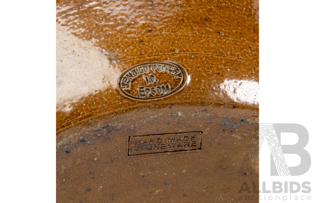 Bendigo Pottery Lidded Bread Crock